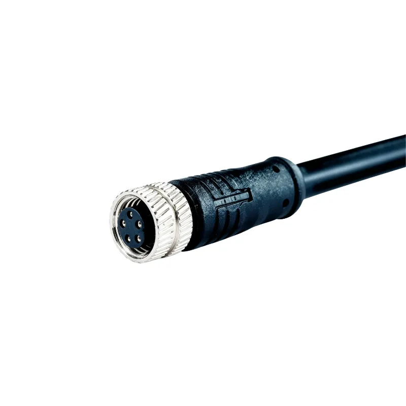 M8 straight female cable connector, model QH88-M8-F